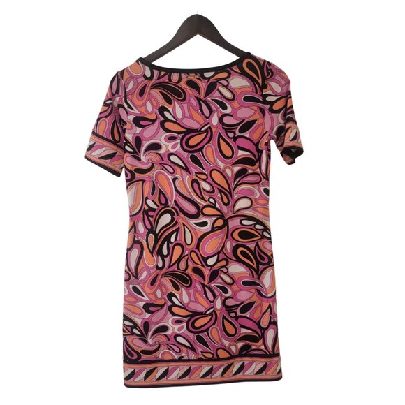 Michael Kors Dress Size 2P Plum Blossom Calabasas Paisley Sheath Jersey Knit - Picture 3 of 8